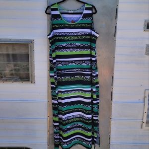 New Avenue Women's Plus Size Striped Dress 18 20 2x NWT